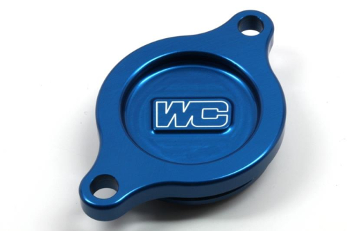 Works Connection - Works Connection Oil Filter Cover - Blue - 27-160