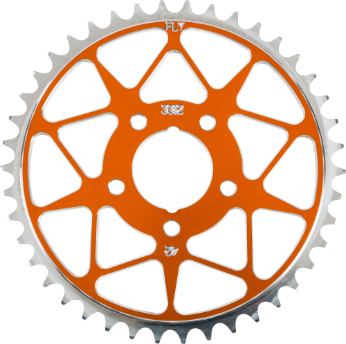 Fly Racing - Fly Racing Aluminum Rear Sprocket - Orange - 42T - 312-42 ORG