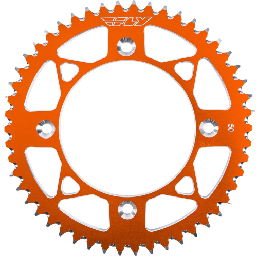 Fly Racing - Fly Racing Aluminum Rear Sprocket - Orange - 50T - 314-50 ORG