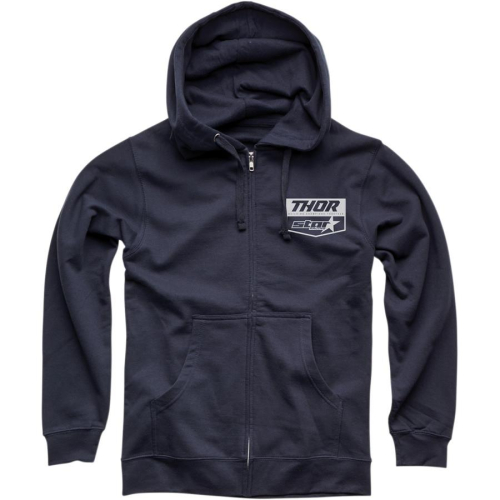 Thor - Thor Star Racing Chevron Zip Up Hoody - 3050-5324 - Navy - 2XL
