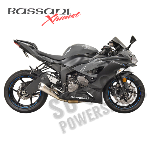 Bassani Manufacturing - Bassani Manufacturing 4in. Megaphone Slip-On - Stainless Steel - 5Z627