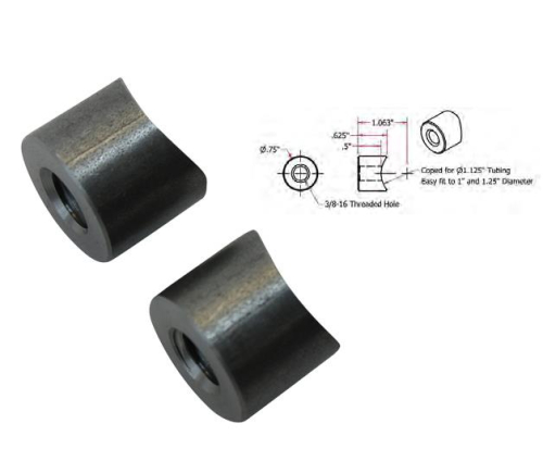 TC Bros - TC Bros Coped Bungs - 3/8-16 Threaded - 1/2in. Long - 104-0067