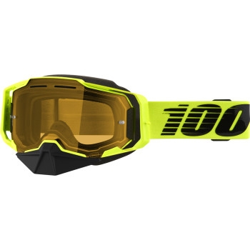 100% - 100% Armega Snow Goggles - 50007-00003 - Nuclear Citrus/Neon Yellow/Black / Yellow Lens - OSFM
