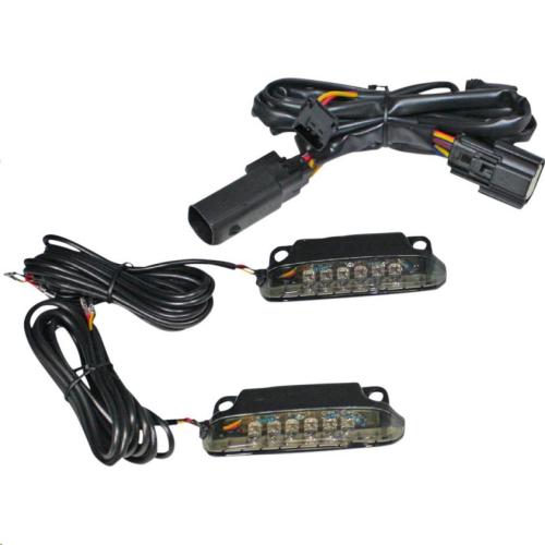 Custom Dynamics - Custom Dynamics LED Saddlebag Rail Light Bars - Smoke Lens - CD-LR-10-S