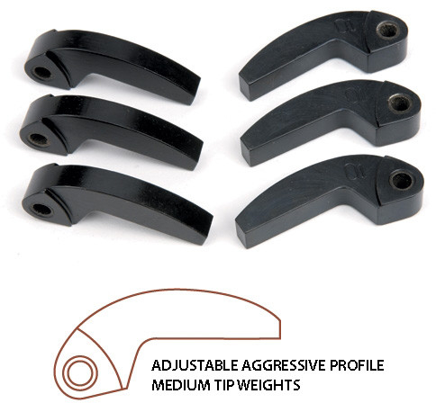 Speedwerx - Speedwerx 3 Series Aggressive Profile Adjustable Machined Weights - 54gram - I3-1