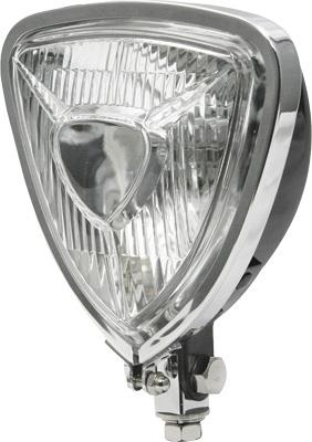 West-Eagle Motorcycle Products - West-Eagle Motorcycle Products Triangle Headlight - Black - 5841-BK