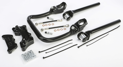 HeliBars - HeliBars Clip-On Handlebar - Black - HST04058-BA