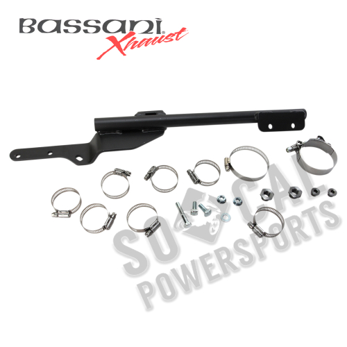 Bassani Manufacturing - Bassani Manufacturing Road Rage 2:1 Long w/Black Billet Reverse Cone End Cap w/ Machined Flutes - Chrome - 13311R