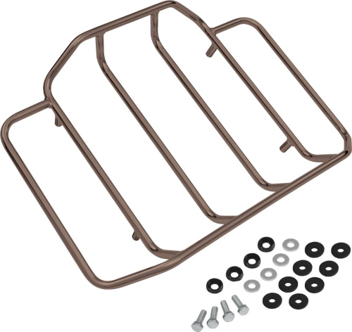 Show Chrome - Show Chrome Deluxe Tour Pack Rack - Chrome Smoke - 91-306SK