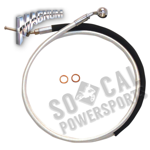 Magnum - Magnum Alternative Length Sterling Chromite II Braided Hydraulic Clutch Cable - 74in. - Stock Length - 31874