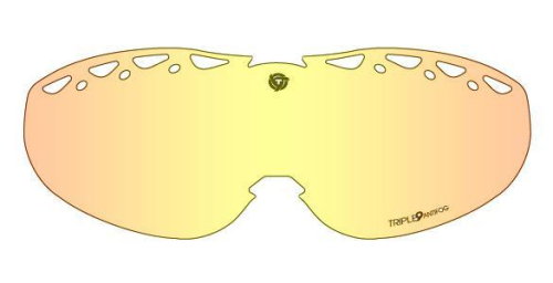 Triple 9 Optics - Triple 9 Optics Lens for Swank Snow Goggles - Fire Mirror/Bronze - SKG-75 LENS FIRE/BRZ