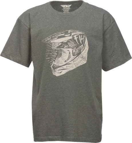 Fly Racing - Fly Racing Head Case Youth T-Shirt - 352-0836YM - Dark Gray - Medium