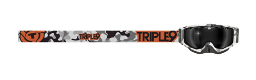 Triple 9 Optics - Triple 9 Optics Switch Snowmobile Goggles - 37-2357 - Snow Camo Orange / Polarized Smoke Lens - OSFM