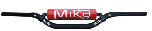 Mika Metals - Mika Metals 1 1/8in. Oversize Handlebar - YZ/Reed Bend - Red Pad - MK-11-YZ-RED