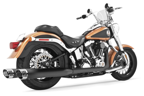 Freedom Performance - Freedom Performance Racing Dual Exhaust System - Black Body with Black Tip - HD00785