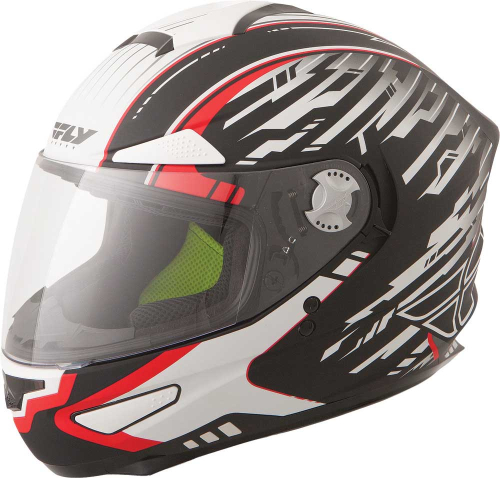Fly Racing - Fly Racing Luxx Shock Helmet - F73-8311X FTC-1 - Matte/Black/White/Red - X-Large