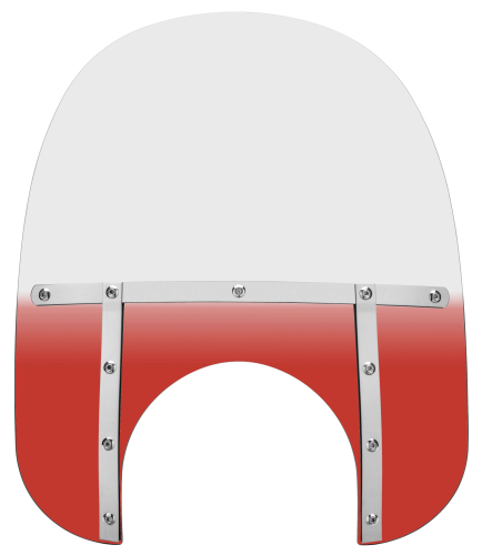 Memphis Shades - Memphis Shades Memphis Fats Windshield (11in. Cutout) - 17in. - Gradient Burnt Orange - MEM6817