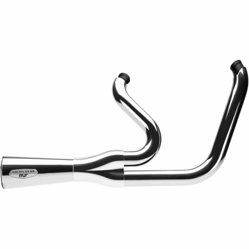 Arlen Ness - Arlen Ness F-Bomb 2-Into-1 Exhaust System - Chrome - 7212601