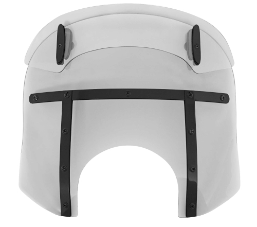 Memphis Shades - Memphis Shades Drop Top Memphis Fats Windshield (9in. Cutout) - 15-18in. - Ghost/Night Shades - MDB31708