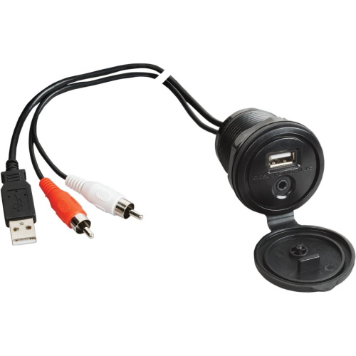 Jensen - Jensen USB Interface and 1/8in. Auxiliary Input Jack - JENAUX