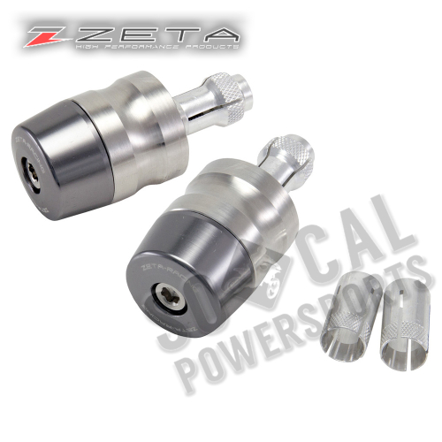 ZETA - ZETA Bar End Plugs - Titanium - ZS48-1018