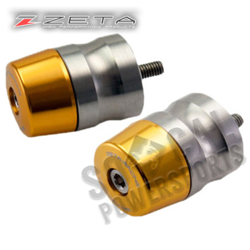 ZETA - ZETA Bar End Plugs - Gold - ZS48-1404