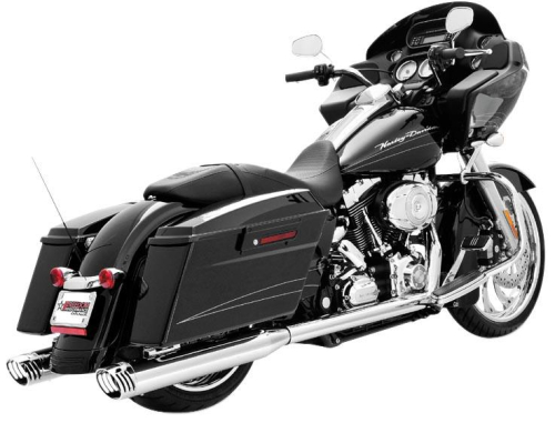 Freedom Performance - Freedom Performance 4in. Racing Slip-Ons - Chrome/Chrome Tips - HD00609