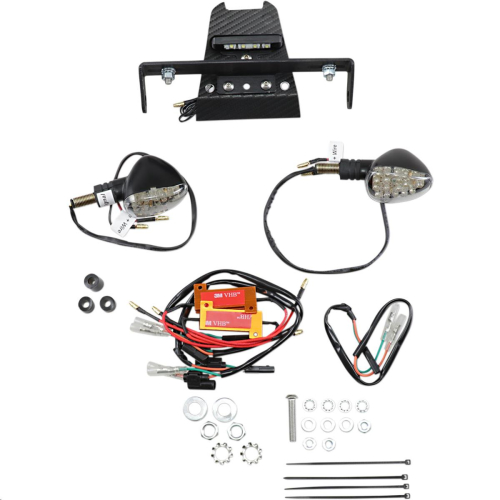 Targa - Targa Tail Kit with LED Turn Signals - Black/Amber - 22-170LED-L