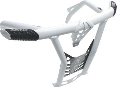 Skinz Protective Gear - Skinz Protective Gear Front Aluminum Bumper - White/Flat Black - NXPFB200-WHT
