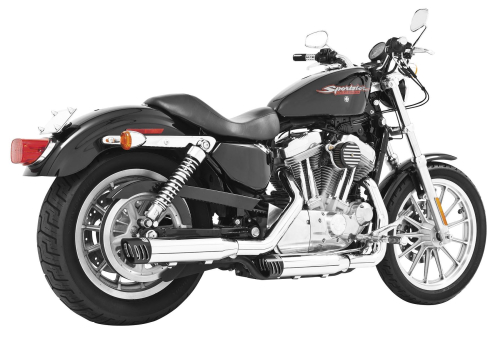 Freedom Performance - Freedom Performance 3 1/4in. Racing Slip-Ons - Chrome/Black Tips - HD00390