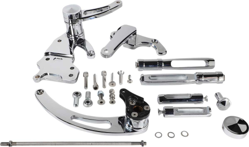 Accutronix - Accutronix Forward Controls - Slotted 6in. - Chrome - FC405-SSC