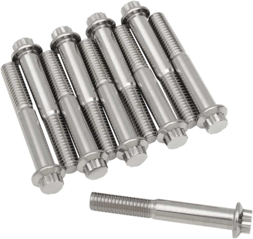 Diamond Engineering - Diamond Engineering 12-Point Stainless Steel Coarse Thread Bolt Refill Packs - 3/8in.-16 x 2 1/2in. - TC0624HP-10
