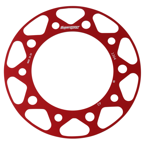 Supersprox - Supersprox Edge Disc Insert - 43T Rear Sprocket - Red - RACD1304-43-RED
