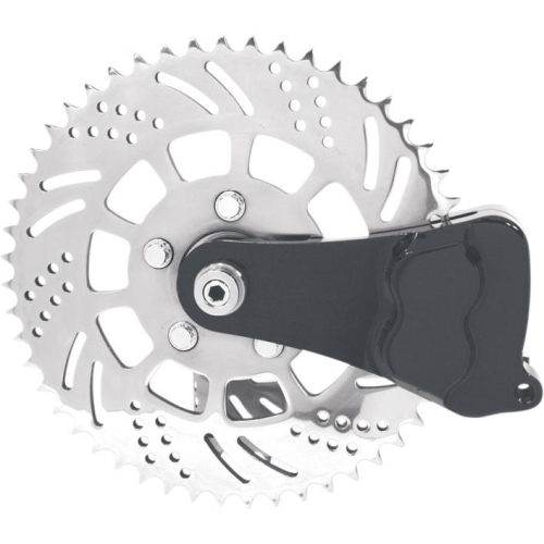 Hawg Halters Inc - Hawg Halters Inc Sprocket 4-Piston Rear Left Brake Caliper Kit - Black - RKSBLAL351