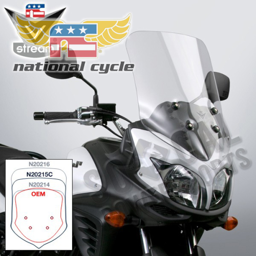 National Cycle - National Cycle VStream Windshield - 22.30in. - Light Tint - N20215