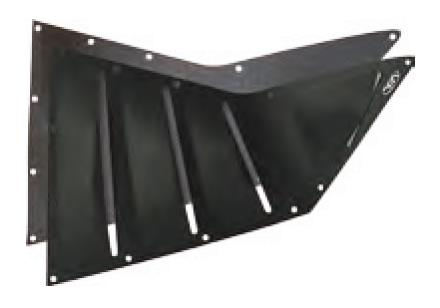 Proven Design Products - Proven Design Products Ski Doo Vents - Middle Vent Kit - Black - V-XM13MID-B