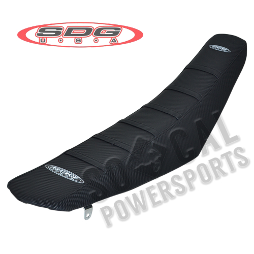 SDG - SDG 6-Rib Gripper Seat Cover - Black Cover/Black Ribs - 95933