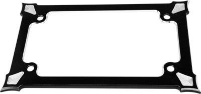 Precision Billet - Precision Billet Darkside License Plate Frame - Black - DRK-560-ALL-BLK