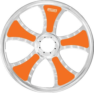 TKI - TKI Billet Wheel Inserts - Orange - TKI-OI09