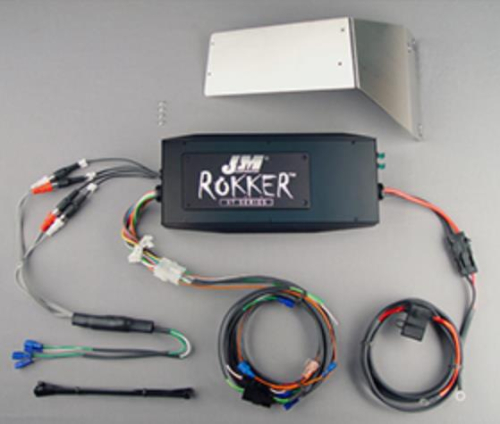 J&M - J&M Rokker Series 500W Amplifier Kit - Fairing Speaker/Rear Amplifier - JAMP-500HR06-RCP