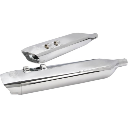 S&S Cycle - S&S Cycle SPO Touring Muffler - Chrome with Chrome End Caps - 5500001A