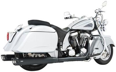 Freedom Performance - Freedom Performance Dual Exhaust System with 4in. Racing Muffler - All Black - IN00002
