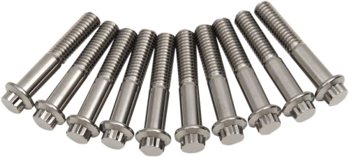 Diamond Engineering - Diamond Engineering 12-Point Stainless Steel Coarse Thread Bolt Refill Packs - 3/8in.-16 x 2in. - TC0620HP-10