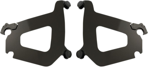Memphis Shades - Memphis Shades Plates-Only Kit for Bullet Fairing - Black - MEB1710