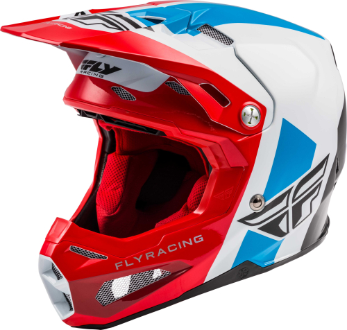 Fly Racing - Fly Racing Formula Origin Youth Helmet - 73-4402-3 - Red/White/Blue - Large