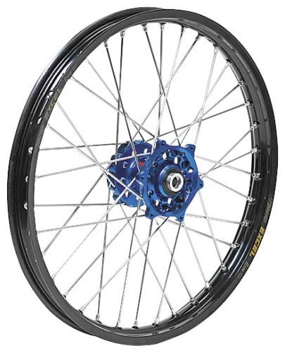 Dubya - Dubya MX Rear Wheel with DID DirtStar Rim - 2.15x19 - Blue Hub/Black Rim - 56-4168DB-STX