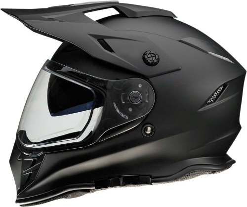 Z1R - Z1R Range Solid Snow Helmet with Dual-Lens Shield - 0121-1114 - Flat Black - Medium