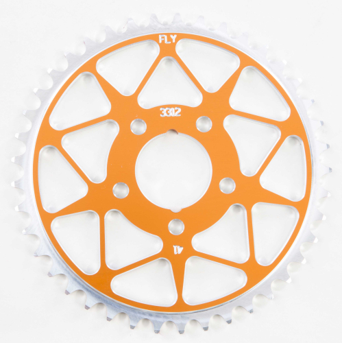 Fly Racing - Fly Racing Aluminum Rear Sprocket - Orange - 41T - 312-41 ORG