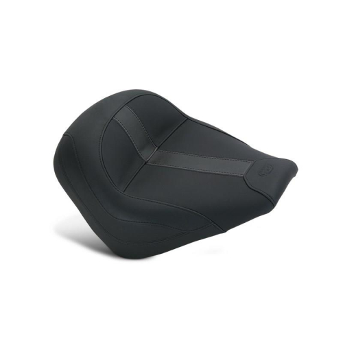 Mustang - Mustang Vintage Solo Seat for Scout - Black (Black Leather Inserts) - 75370