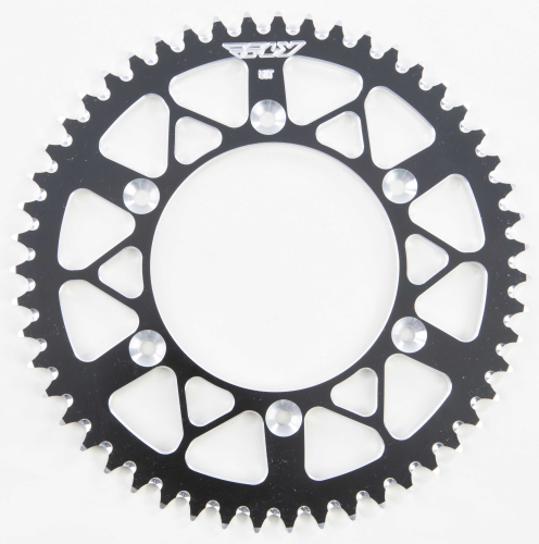 Fly Racing - Fly Racing Aluminum Rear Sprocket - Black - 51T - 225-51 BLK
